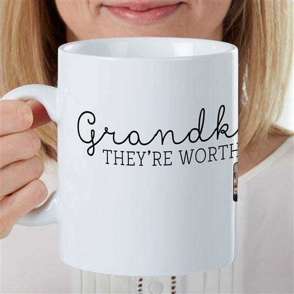 They're Worth Spoiling Personalized 30 oz Photo Mug  - 35204
