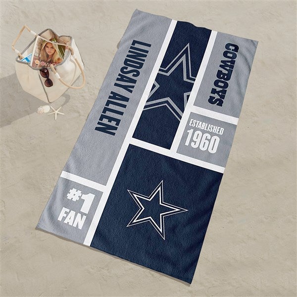 Dallas Cowboys NFL Personalized Beach Towel  - 35205D