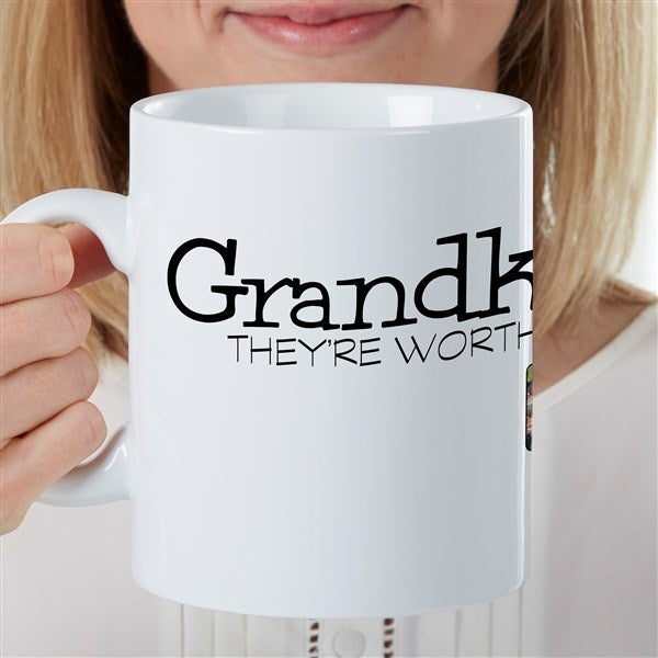They're Worth Spoiling Personalized 30 oz. Oversized Coffee Mug - 35209