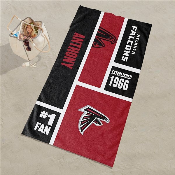 Atlanta Falcons NFL Personalized Beach Towel  - 35210D