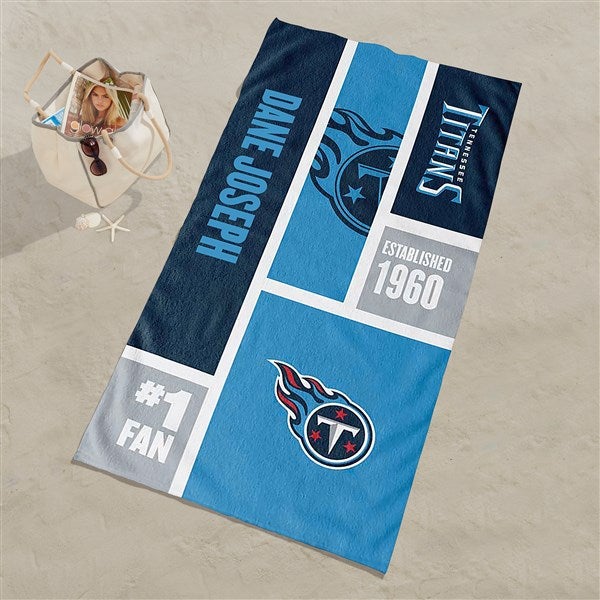 Tennessee Titans NFL Personalized Beach Towel  - 35216D