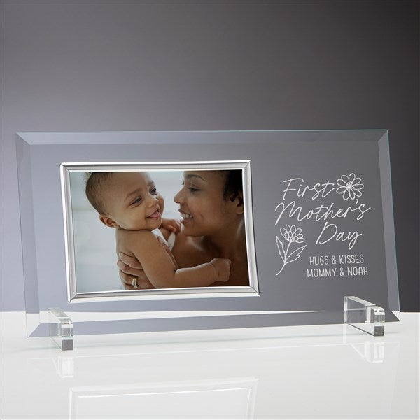 First Mother's Day Personalized Glass Picture Frame  - 35238