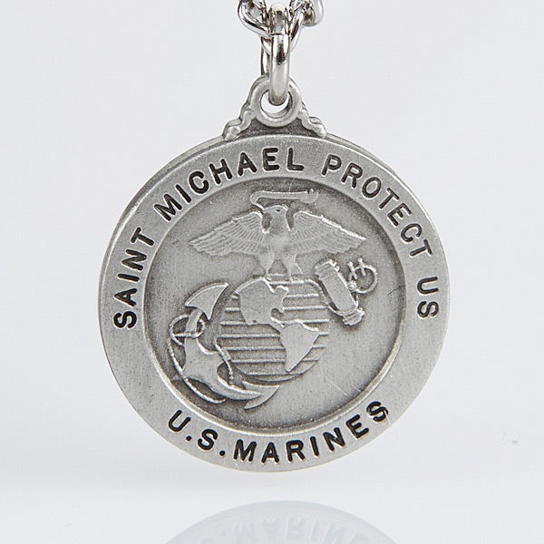 Personalized St Michael Military Medallion Pendant Marines - Personalized St Michael Pendant Personalized St Michael Military Medallion Pendant Marines - Personalized St Michael Pendant