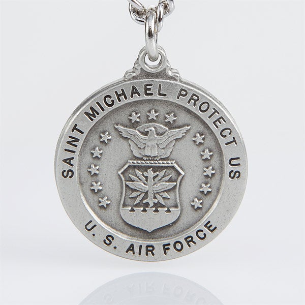 Personalized St Michael Military Medallion Pendant Air Force - Personalized St Michael Pendant Personalized St Michael Military Medallion Pendant Air Force - Personalized St Michael Pendant
