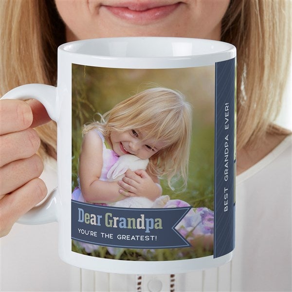 Dear... Personalized Photo 30 oz. Oversized Coffee Mug  - 35290