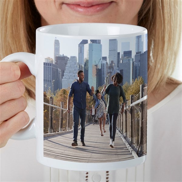 Family Photo Personalized 30 oz. Oversized Coffee Mug  - 35364