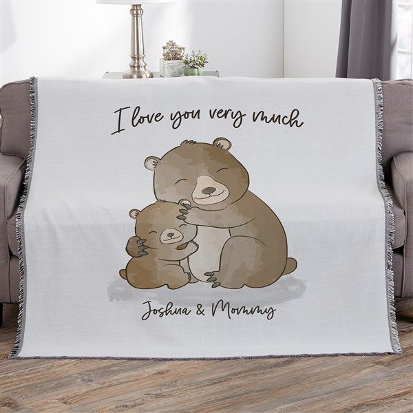 Parent & Child Bear Personalized Blankets - 35386