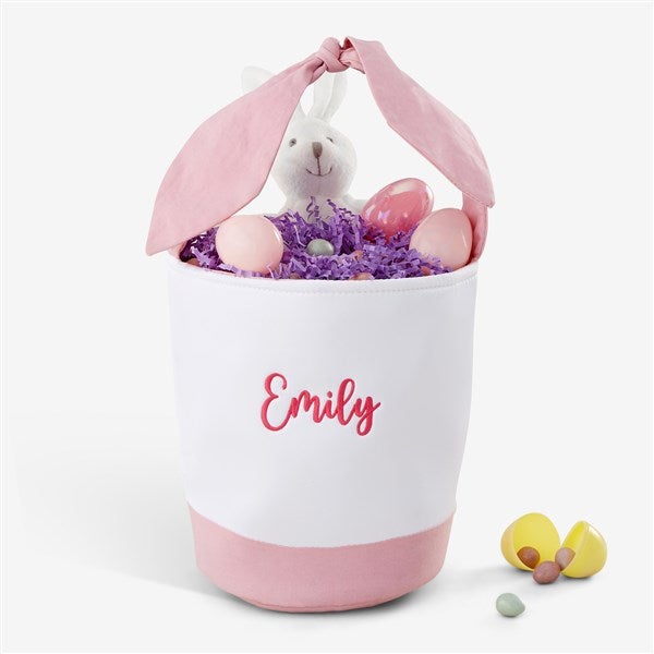 Hanging Bunny Ears Personalized Easter Baskets - 35434