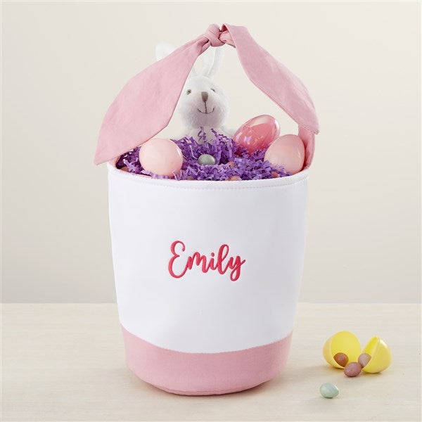 Hanging Bunny Ears Personalized Easter Baskets - 35434