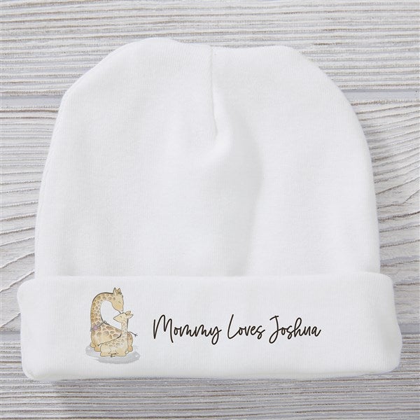 Parent & Child Giraffe Personalized Baby Hat  - 35457