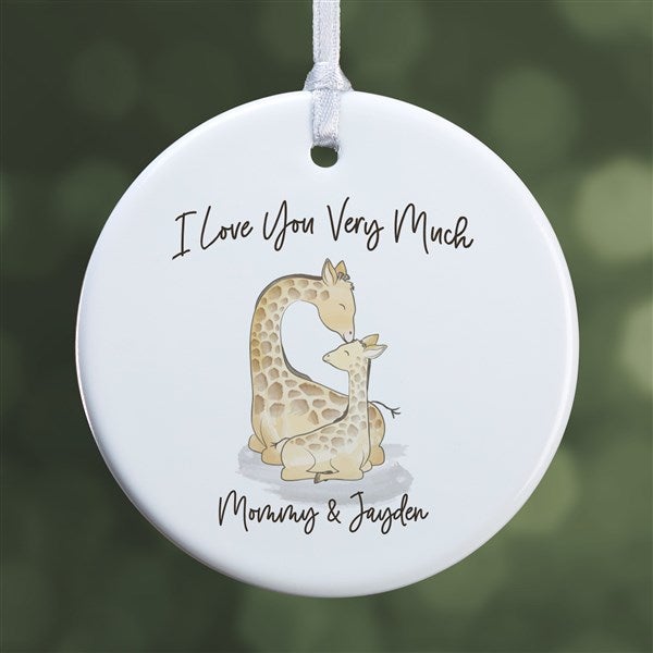 Parent & Child Giraffe Personalized Ornaments - 35460