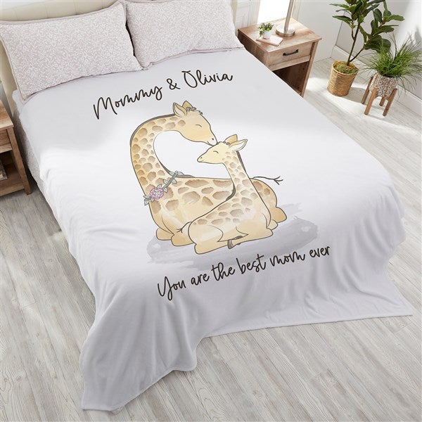 Parent & Child Giraffe Personalized Blankets - 35461