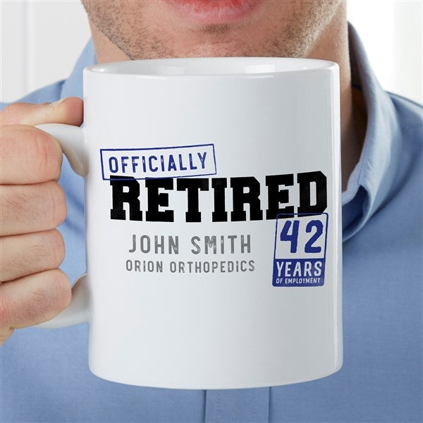 Officially Retired Personalized 30 oz. Oversized Coffee Mug  - 35496