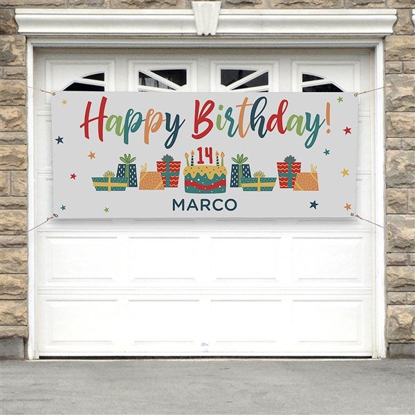 Birthday Celebration Personalized Birthday Banner  - 35567