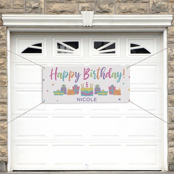 Birthday Celebration Personalized Birthday Banner  - 35567