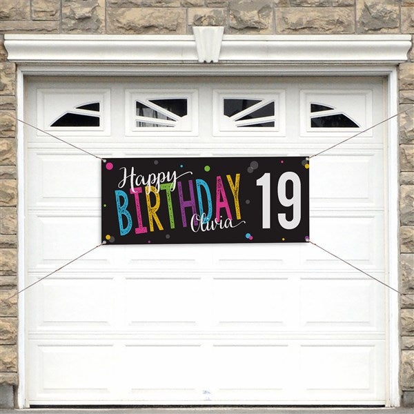 Bold Birthday Personalized Banners - 35599