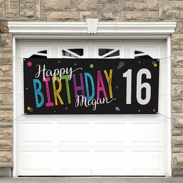 Bold Birthday Personalized Banners - 35599