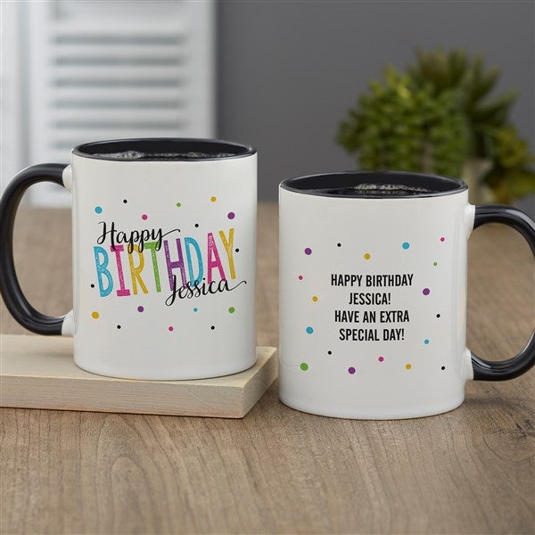 Bold Birthday Personalized Coffee Mugs  - 35605