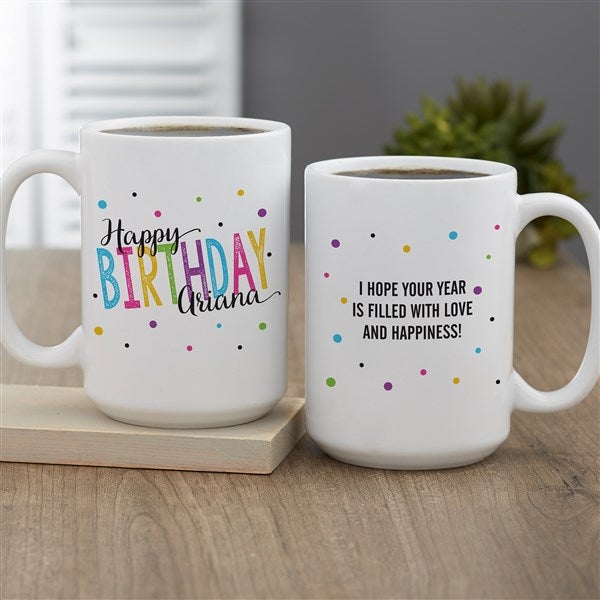 Bold Birthday Personalized Coffee Mugs  - 35605