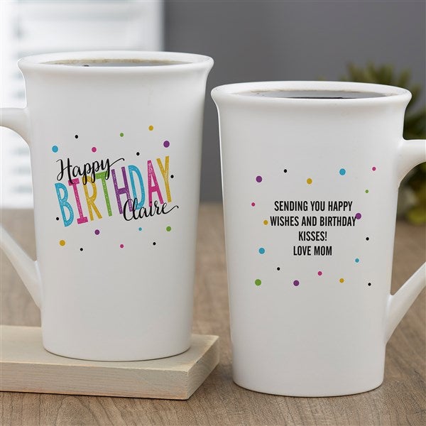 Bold Birthday Personalized Coffee Mugs  - 35605