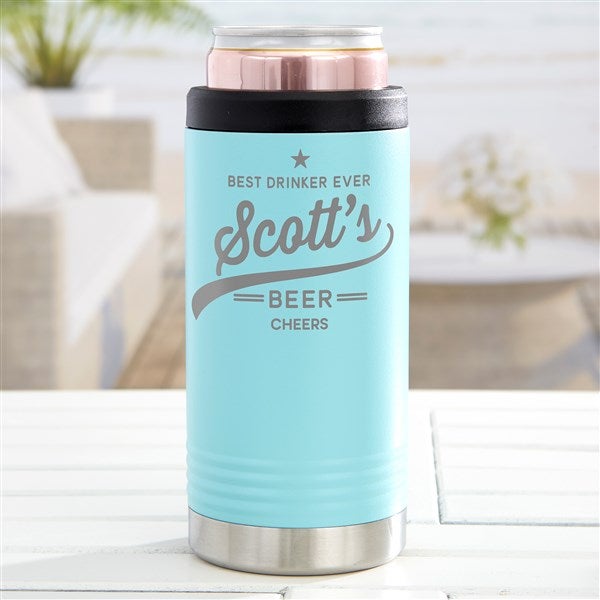 Brewing Co. Personalized Stainless Insulated Slim Can Holder - 35667
