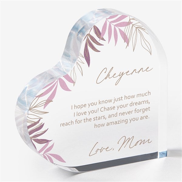 To My Daughter Personalized Printed Heart Keepsake  - 35682