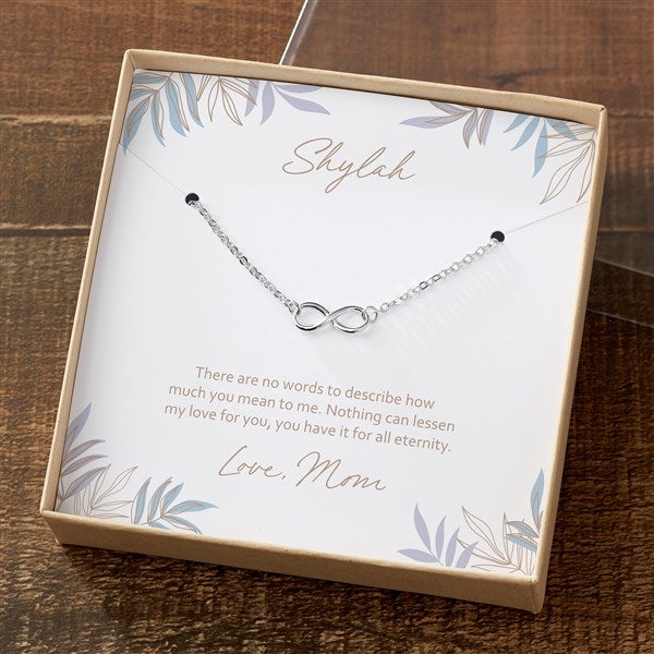 To My Daughter Necklace With Personalized Message Card - 35687