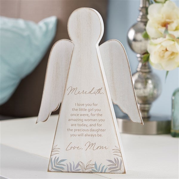 To My Daughter Personalized Wood Angel  - 35689