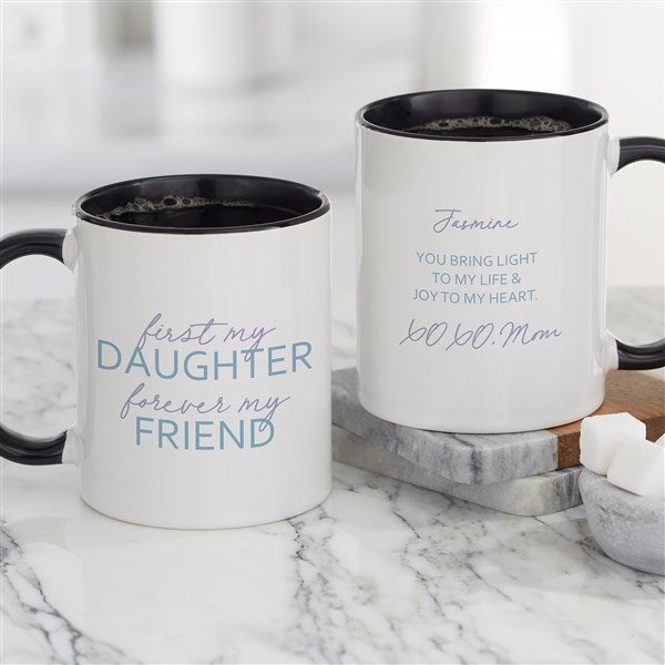 First My Daughter Personalized Coffee Mugs - 35701