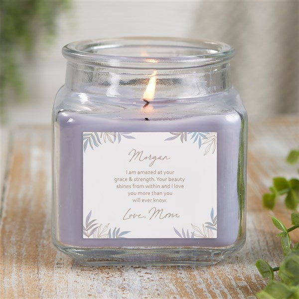 Personalized Scented Glass Candle Jar To My Daughter