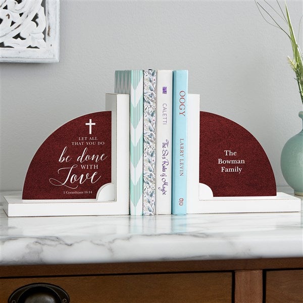 Heavenly Quotes Personalized Wooden Bookends  - 35719