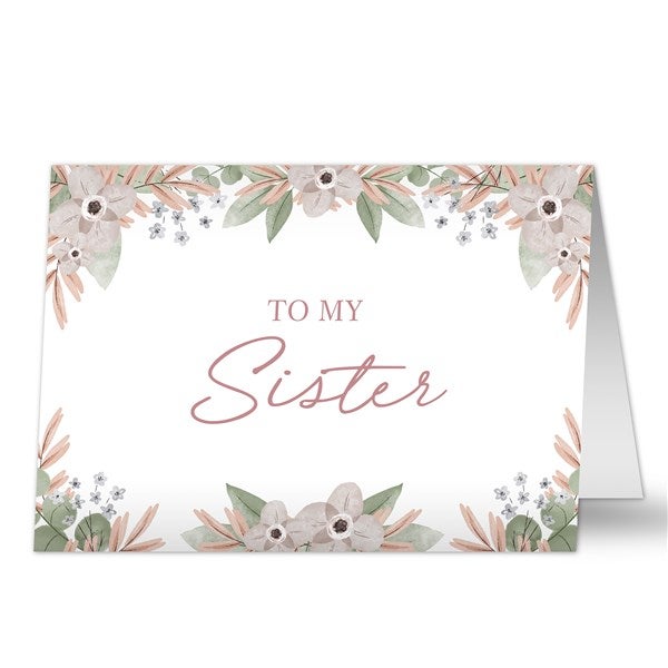 My Sister Personalized Greeting Card  - 35736