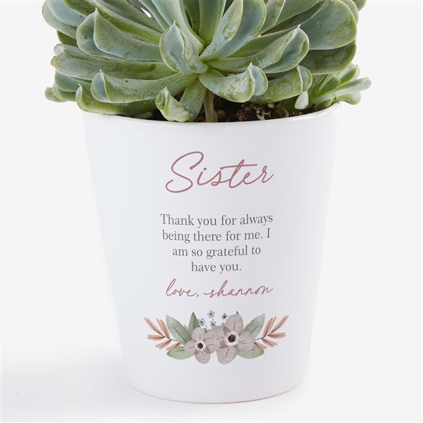 My Sister Personalized Mini Flower Pot  - 35739