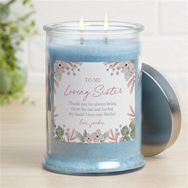 My Sister Personalized Candle Jar - 35740