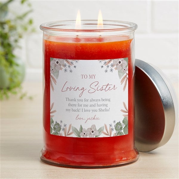 My Sister Personalized Candle Jar - 35740
