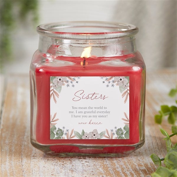Personalized Scented Glass Candle Jar - My Sister - 35741