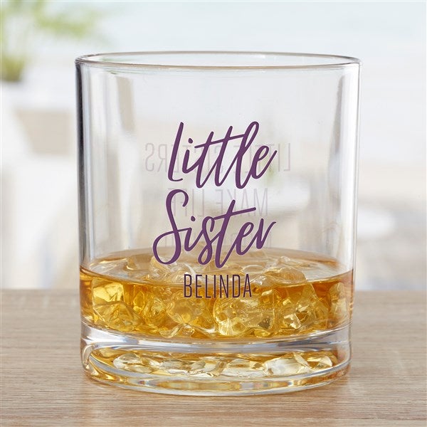 Personalized Tritan Whiskey Glasses - Sisters Forever - 35758