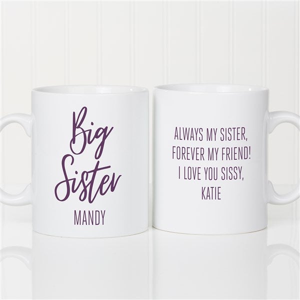 Sisters Forever Personalized Oversized Coffee Mug  - 35761