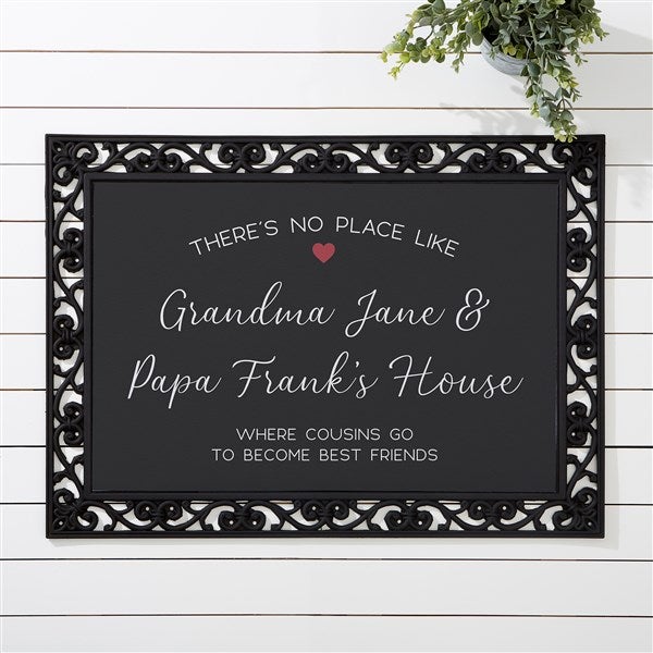 No Place Like Personalized Grandparents Doormats - 35783