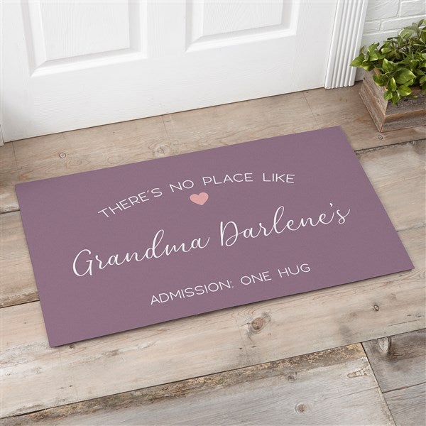 No Place Like Personalized Grandparents Doormat 20x35