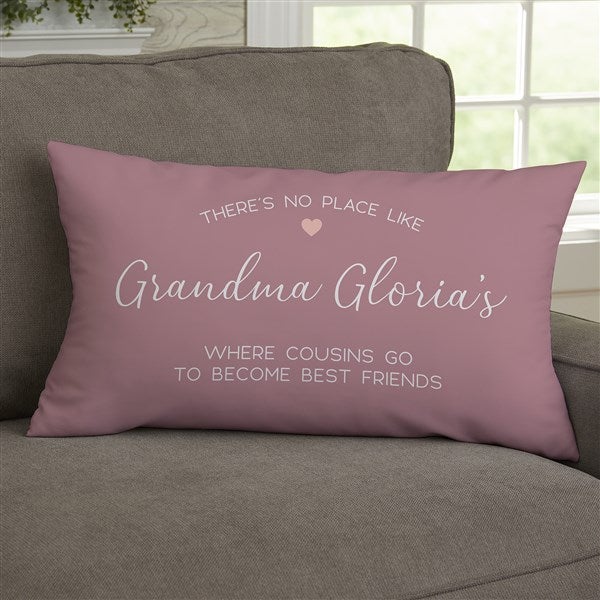 No Place Like Personalized Grandparents Throw Pillows - 35786