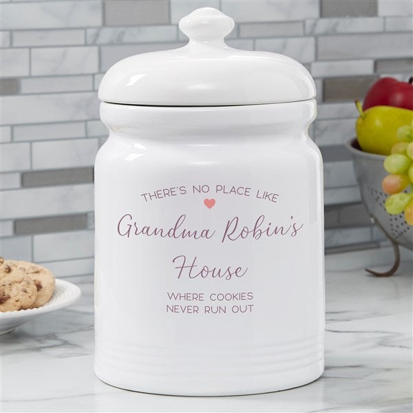 Kisses and Cookies Personalized Cookie Jar