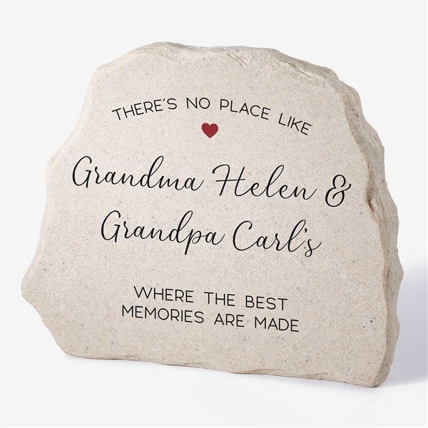 No Place Like Personalized Grandparents Standing Garden Stone  - 35790
