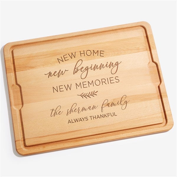New Home, New Memories Personalized Maple Cutting Boards - 35824