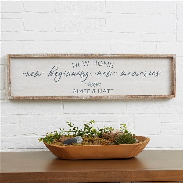 New Home, New Memories Personalized Framed Wall Art - 35833