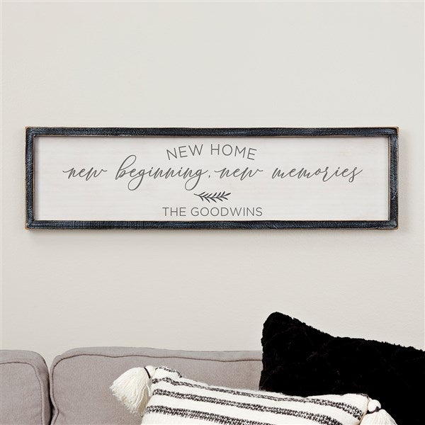 New Home, New Memories Personalized Framed Wall Art - 35833