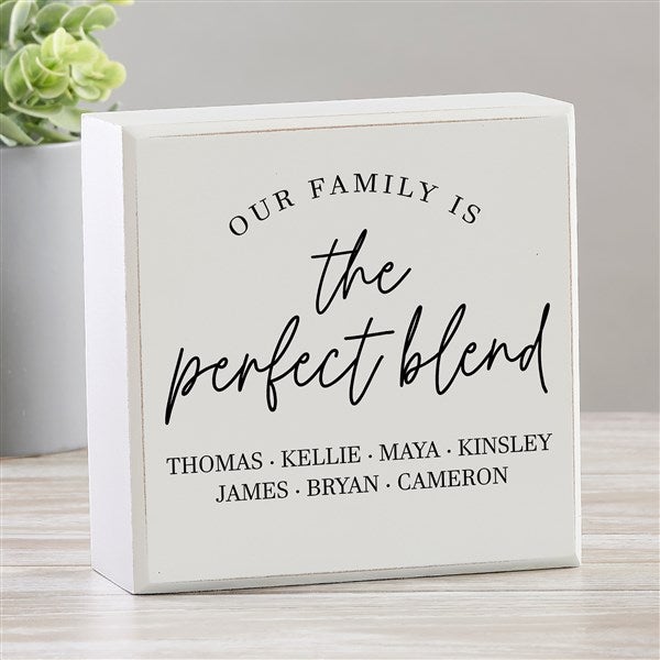 The Perfect Blend Personalized Shelf Blocks  - 35835