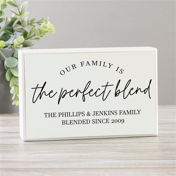 The Perfect Blend Personalized Shelf Blocks  - 35835