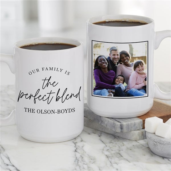 Family Photo Personalized Coffee Mugs