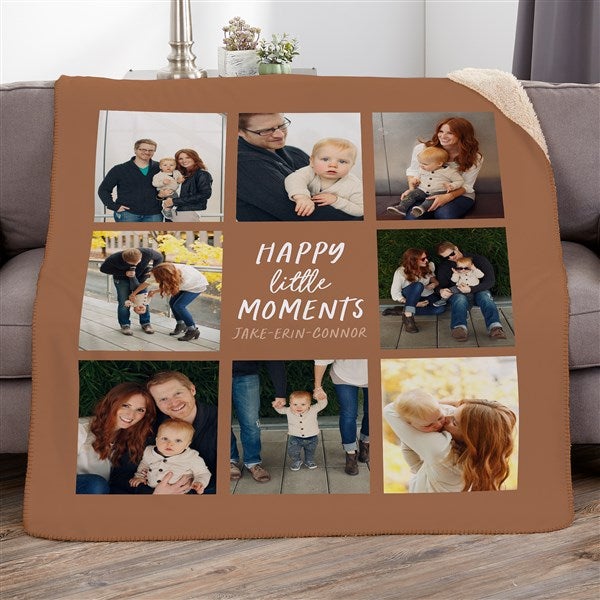 Personalized Photo Blanket - Happy Little Moments - 35844